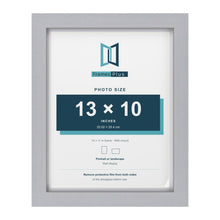 Classic Silver 14 x 11 inch picture frame with a white mount for a 13 x 10 inch photo