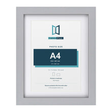 Classic Silver 14 x 11 inch picture frame with a white mount for an A4 photo