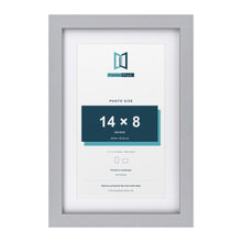 Classic Silver 17 x 11 inch picture frame with a white mount for a 14 x 8 inch photo
