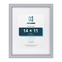 Classic Silver 20 x 16 inch picture frame with a white mount for a 14 x 11 inch photo