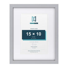 Classic Silver 20 x 16 inch picture frame with a white mount for a 15 x 10 inch photo