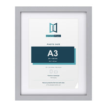 Classic Silver 20 x 16 inch picture frame with a white mount for an A3 photo
