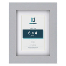 Classic Silver 8 x 6 inch picture frame with a white mount for a 6 x 4 inch photo