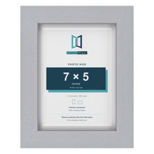 Classic Silver 8 x 6 inch picture frame with a white mount for a 7 x 5 inch photo