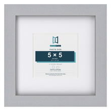 Classic Silver 9 x 9 inch picture frame with a white mount for a 5 x 5 inch photo