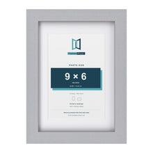 Classic Silver A4 picture frame with a white mount for a 9 x 6 inch photo