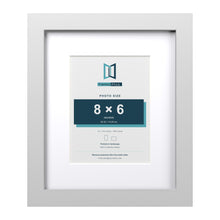 Classic White 12 x 10 inch picture frame with a white mount for an 8 x 6 inch photo