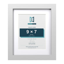 Classic White 12 x 10 inch picture frame with a white mount for a 9 x 7 inch photo