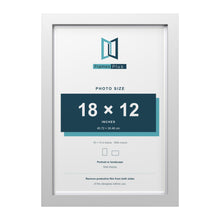 Classic White 19 x 13 inch picture frame with a white mount for an 18 x 12 inch photo