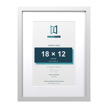 Classic White 24 x 18 inch picture frame with a white mount for an 18 x 12 inch photo