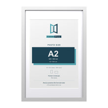 Classic White 30 x 20 inch picture frame with a white mount for an A2 photo