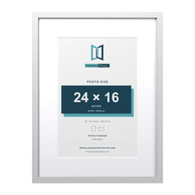 Classic White 32 x 24 inch picture frame with a white mount for a 24 x 16 inch photo