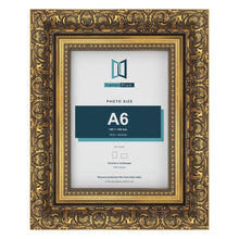 Dahlia Gold picture frame for a 105 x 148 mm photo