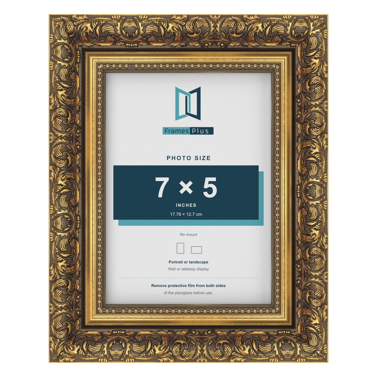 Dahlia Gold picture frame for a 127 x 178 mm photo
