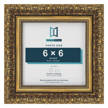 Dahlia Gold picture frame for a 152 x 152 mm photo
