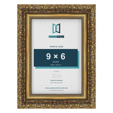 Dahlia Gold picture frame for a 152 x 229 mm photo