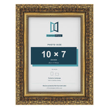 Dahlia Gold picture frame for a 178 x 254 mm photo