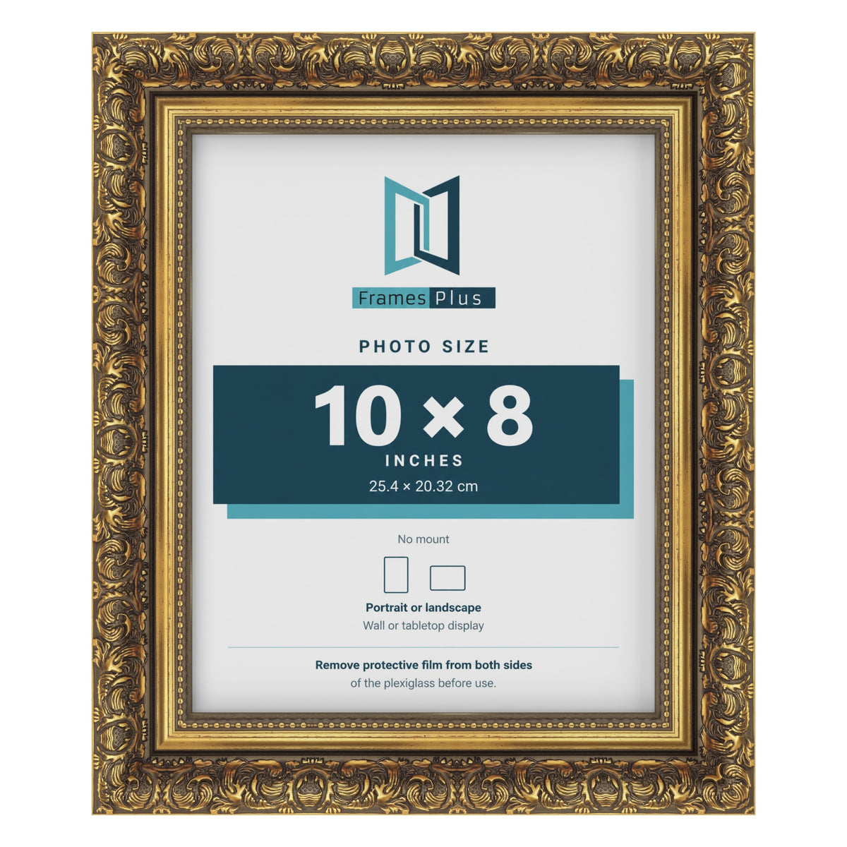 Dahlia Gold picture frame for a 203 x 254 mm photo