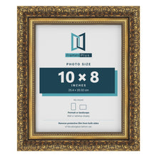 Dahlia Gold picture frame for a 203 x 254 mm photo