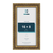 Dahlia Gold picture frame for a 203 x 406 mm photo