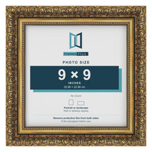 Dahlia Gold picture frame for a 229 x 229 mm photo