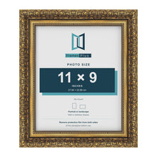 Dahlia Gold picture frame for a 229 x 279 mm photo