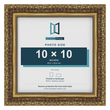 Dahlia Gold picture frame for a 254 x 254 mm photo
