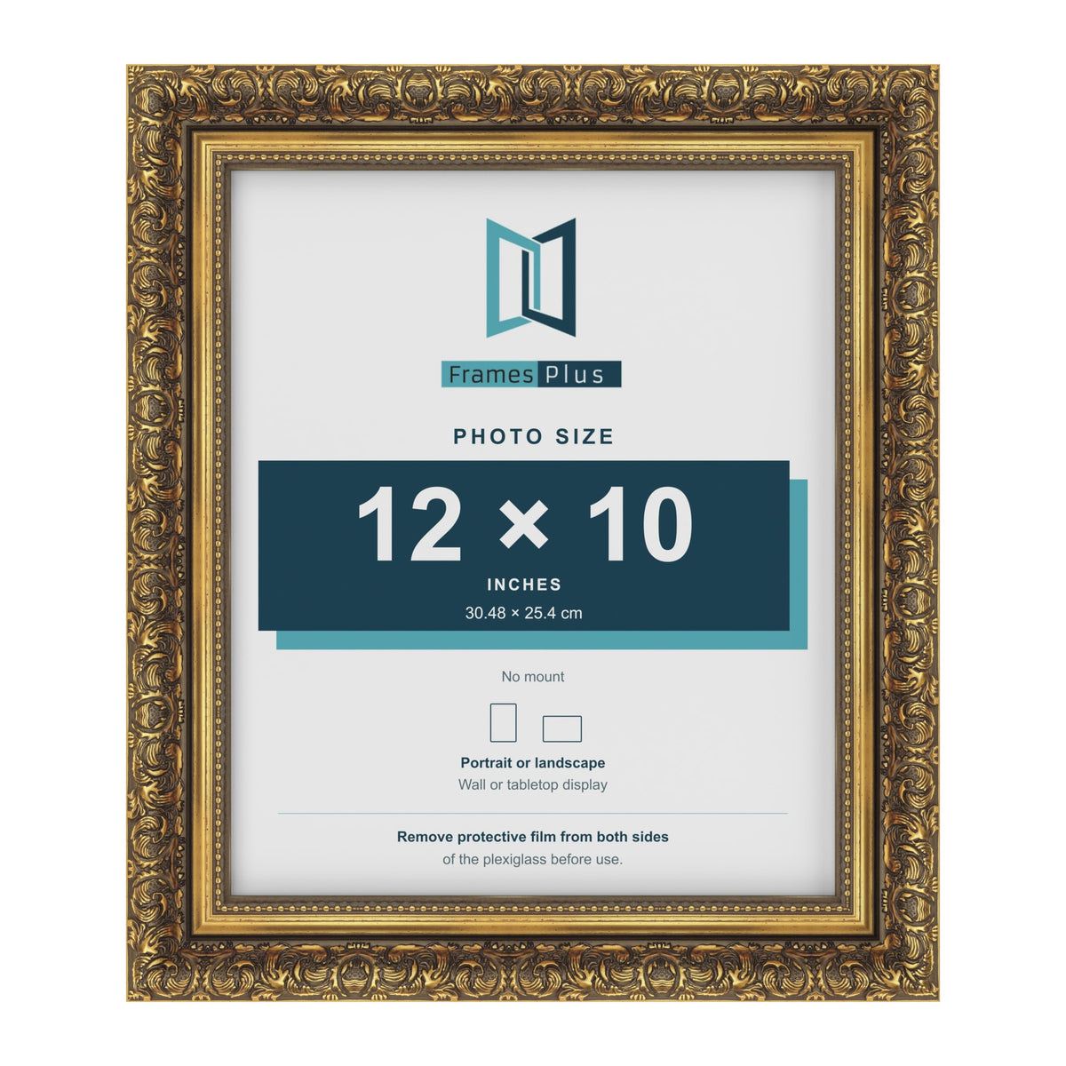 Dahlia Gold picture frame for a 254 x 305 mm photo