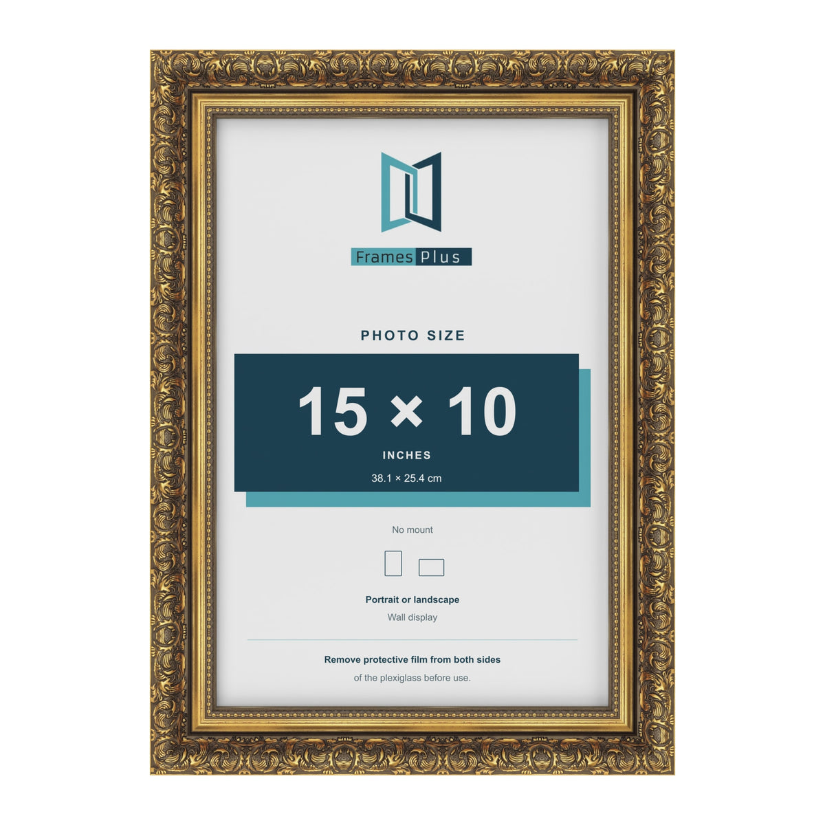 Dahlia Gold picture frame for a 254 x 381 mm photo