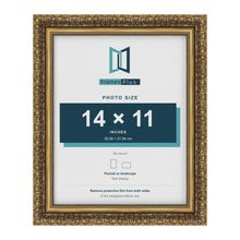 Dahlia Gold picture frame for a 279 x 356 mm photo