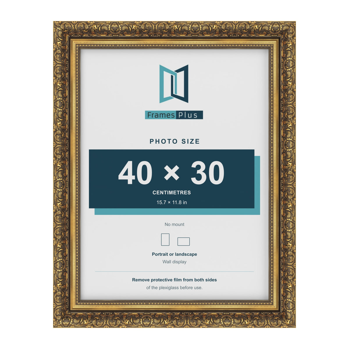 Dahlia Gold picture frame for a 300 x 400 mm photo