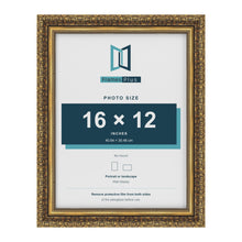 Dahlia Gold picture frame for a 305 x 406 mm photo