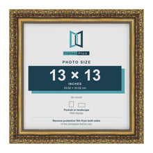 Dahlia Gold picture frame for a 330 x 330 mm photo