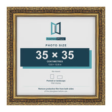 Dahlia Gold picture frame for a 350 x 350 mm photo