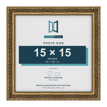 Dahlia Gold picture frame for a 381 x 381 mm photo