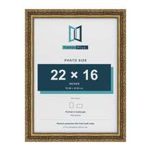 Dahlia Gold picture frame for a 406 x 559 mm photo