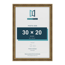 Dahlia Gold picture frame for a 508 x 762 mm photo