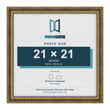 Dahlia Gold picture frame for a 533 x 533 mm photo