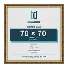 Dahlia Gold picture frame for a 700 x 700 mm photo