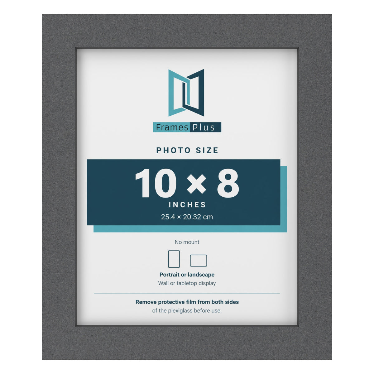 Dark Grey picture frame for a 10 x 8 inch photo