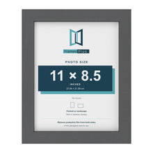Dark Grey picture frame for an 11 x 8.5 inch photo
