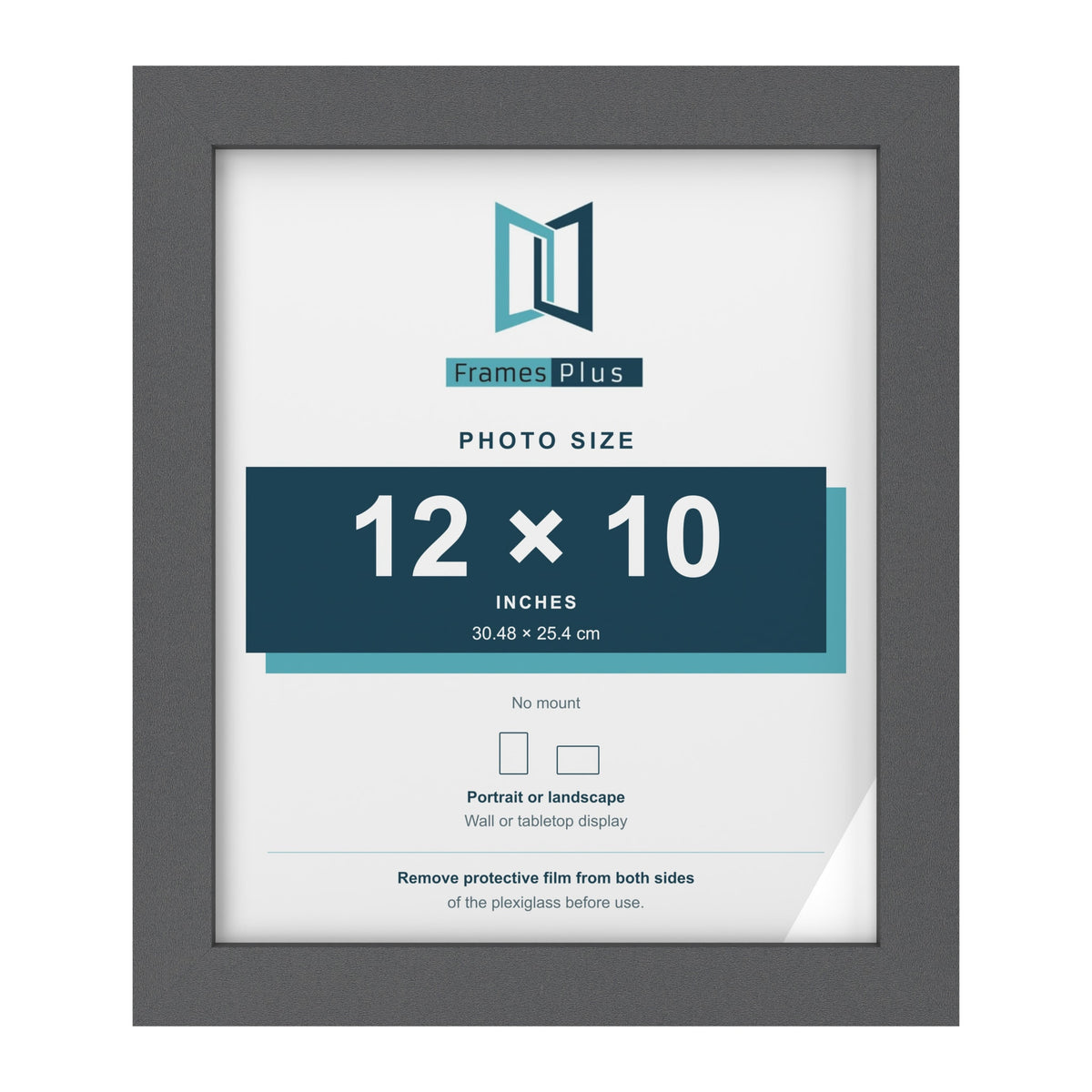 Dark Grey picture frame for a 12 x 10 inch photo