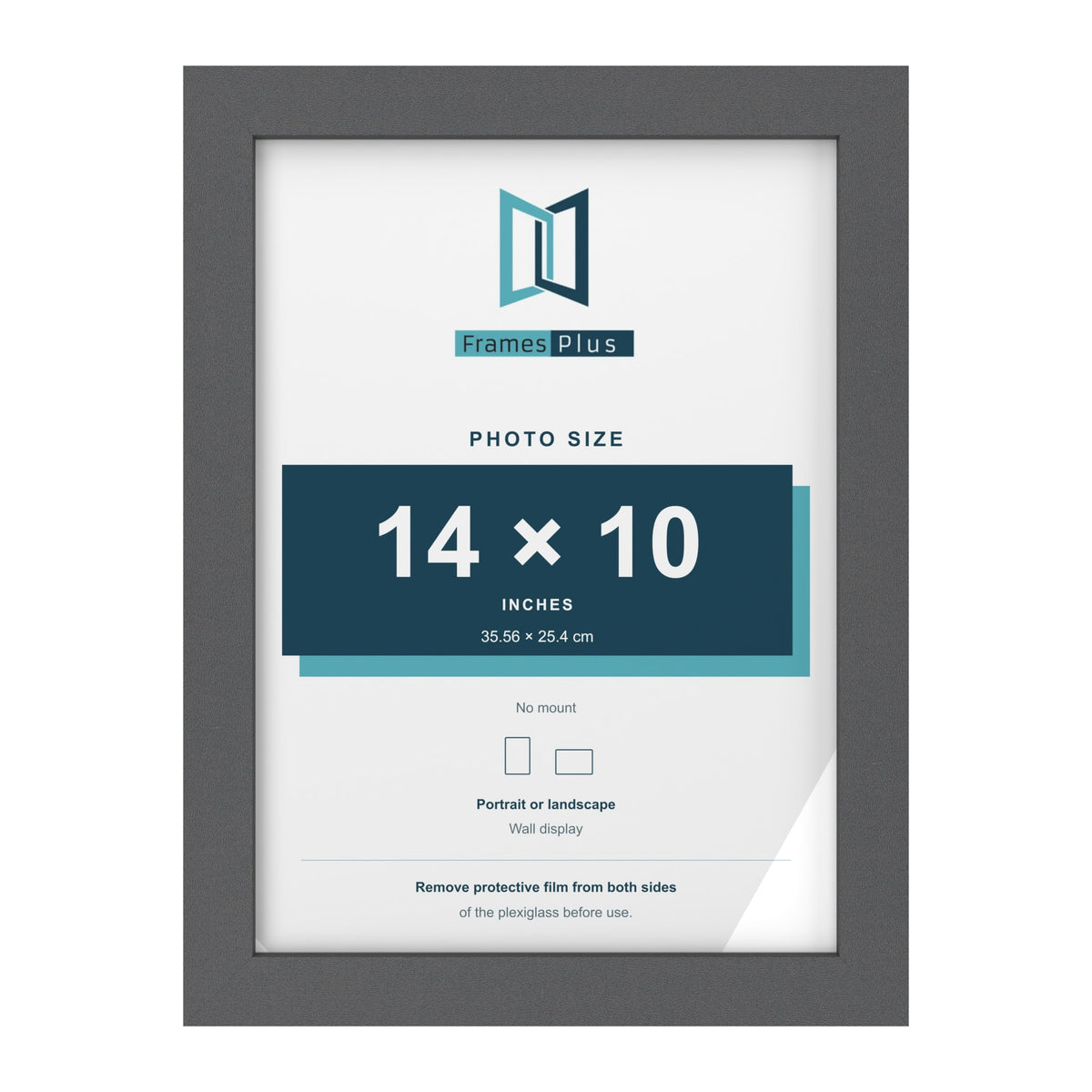 Dark Grey picture frame for a 14 x 10 inch photo