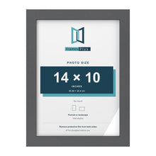 Dark Grey picture frame for a 14 x 10 inch photo