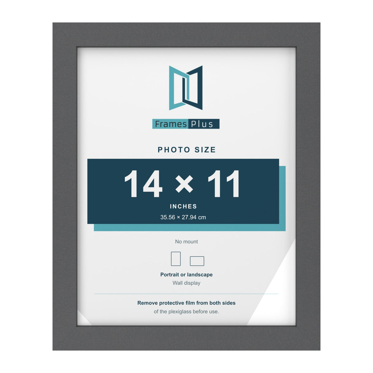 Dark Grey picture frame for a 14 x 11 inch photo