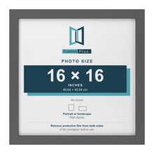 Dark Grey picture frame for a 16 x 16 inch photo
