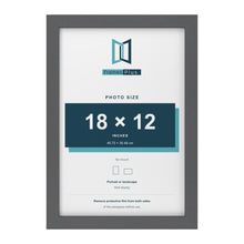 Dark Grey picture frame for a 18 x 12 inch photo