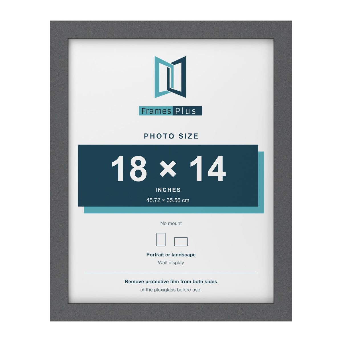 Dark Grey picture frame for a 18 x 14 inch photo