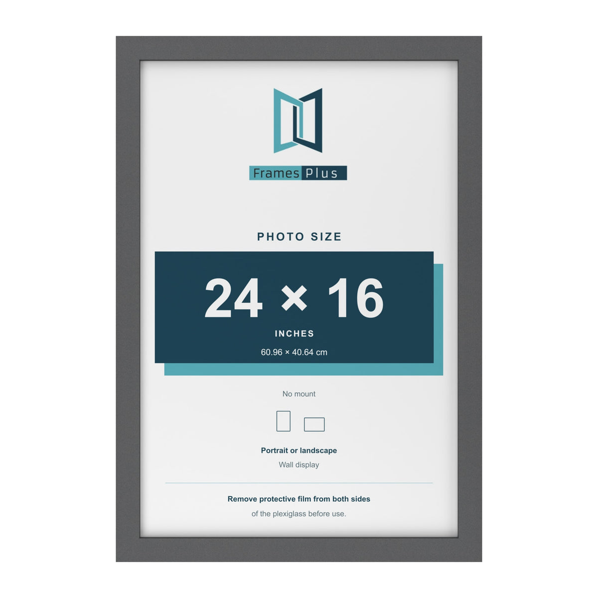 Dark Grey picture frame for a 24 x 16 inch photo