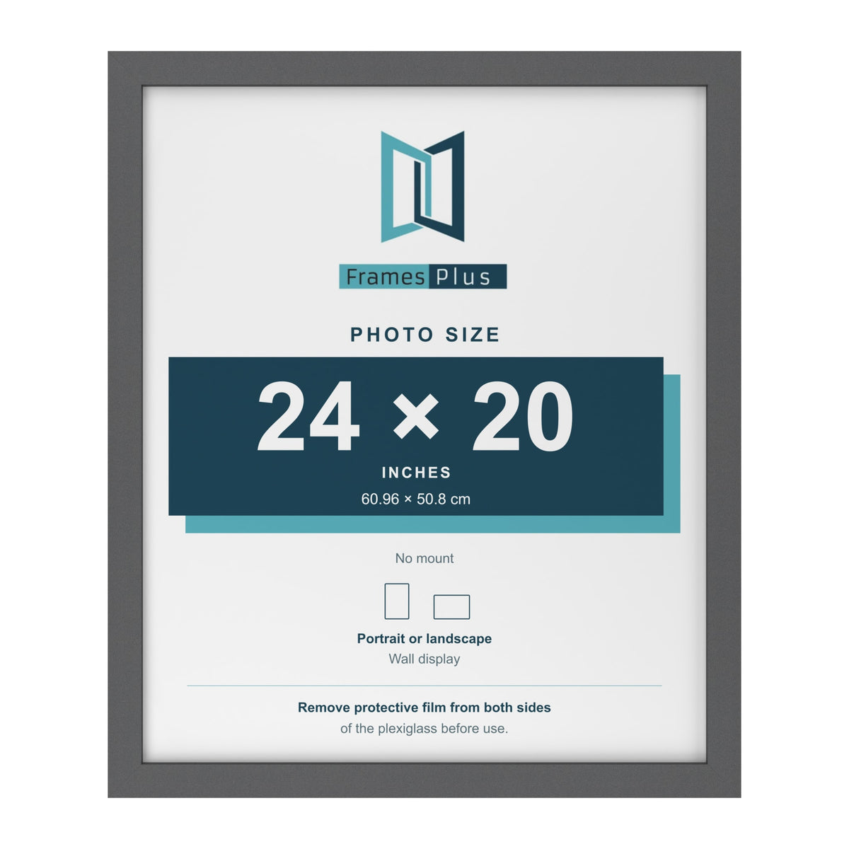 Dark Grey picture frame for a 24 x 20 inch photo